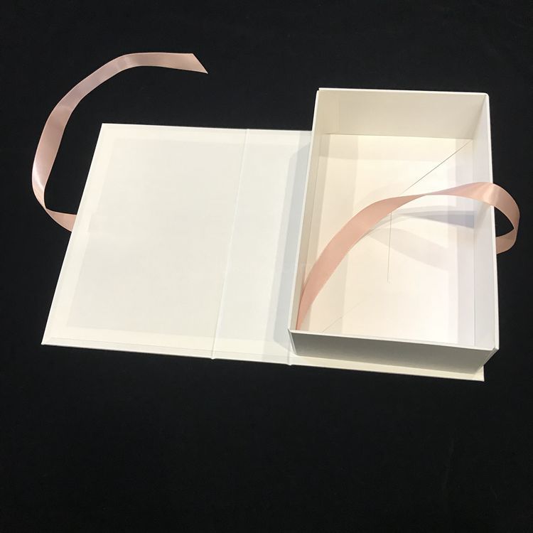 custom beige Large Folding Apparel or Clothing Gift Box Wholesale