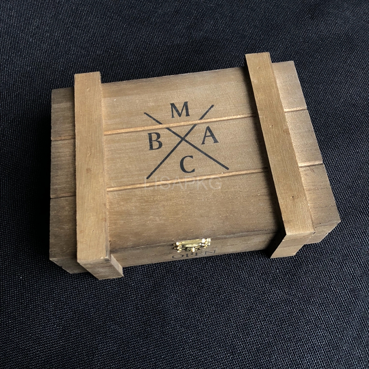 Custom handmade laquer vintage antique wooden box for wine