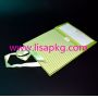 Ribbon handle green paper gift bags 
