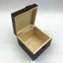 Custom logo black painted wooden essential oil storage box
