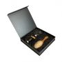 Custom Magnetic black gift box for brush and men tools
