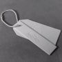 Custom white Debossed logo swing hang tags for garments