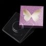 Glitter butterfly eyelash box with custom logo