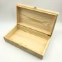Custom solid pine playing cards wooden gift box with lock