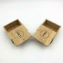 Custom sliding bamboo wooden card box for business card 