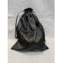 Wholesale Custom Black Satin Drawstring Pouch Silk Bags For hair wig