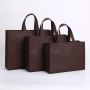 Black Wholesale Factory Price reusable ecological custom logo non woven tote bag Colorful shopping Recyclable Tote Non-Woven Bag