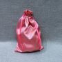 Custom logo pink silk satin bags hair,hair extension bags for bundles