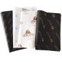 Custom black gift wrapping paper tissue paper for boutique clothing fashion beauty shoes