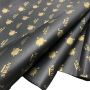 Custom black gift wrapping paper tissue paper for boutique clothing fashion beauty shoes