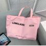 Custom printed embroidered logo with inner pocket large capacity canvas bag simple and stylish yoga canvas bag shoulder bag