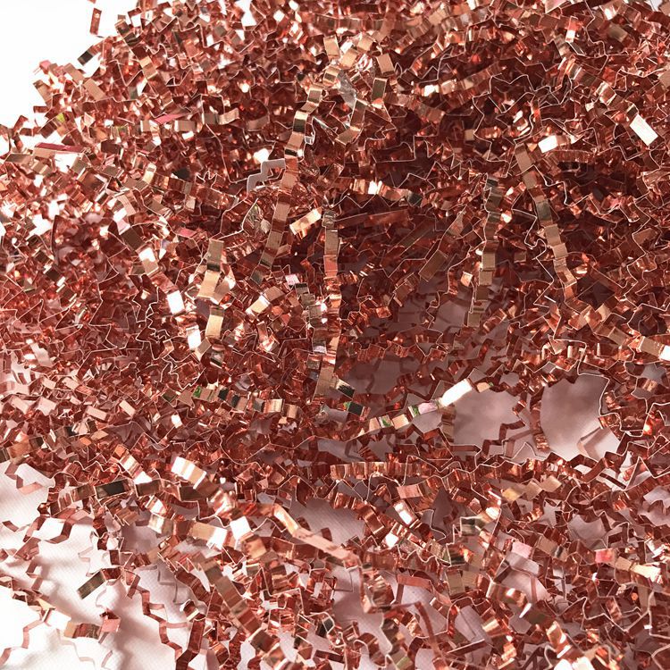 Rose Gold Decorative Raffia Shredded Paper for Candy Boxes Filler