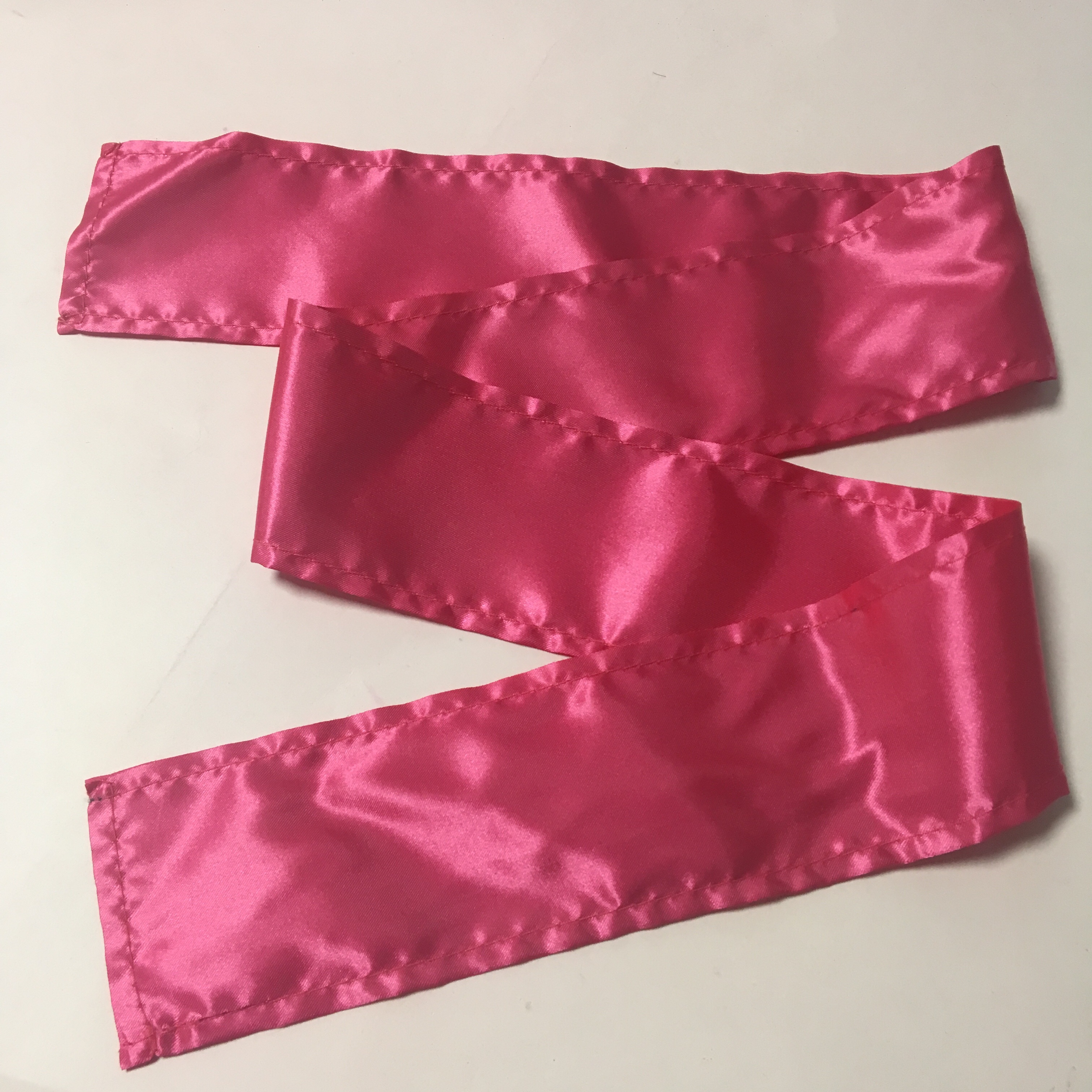 Custom Hot pink Printing Silk Hair Scarf 100% Satin Head Wrap
