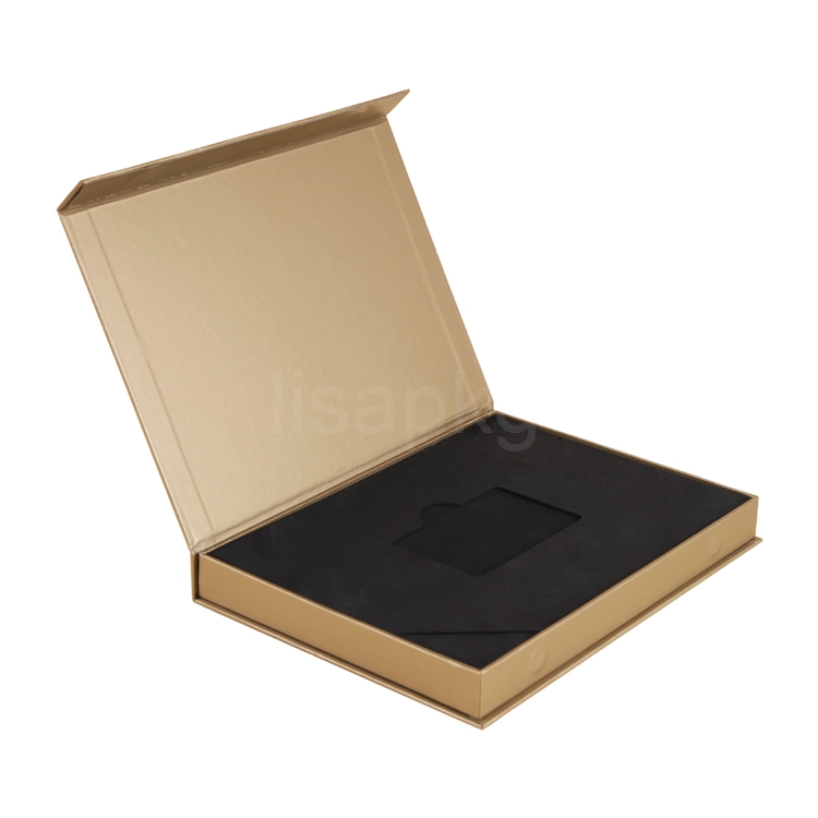 Custom design gold vip business card packaging box with insert