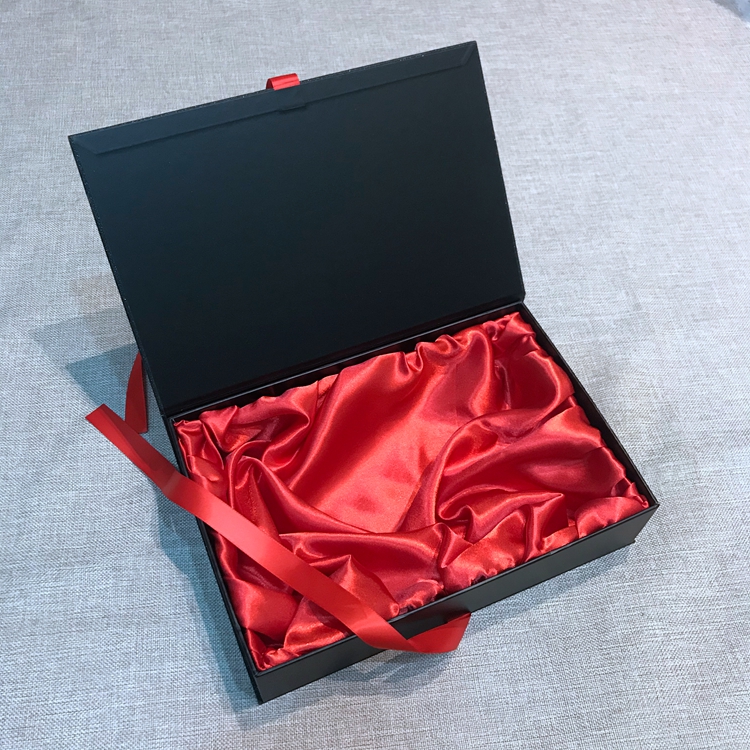 Free Sample wig box packaging with satin lining for hair