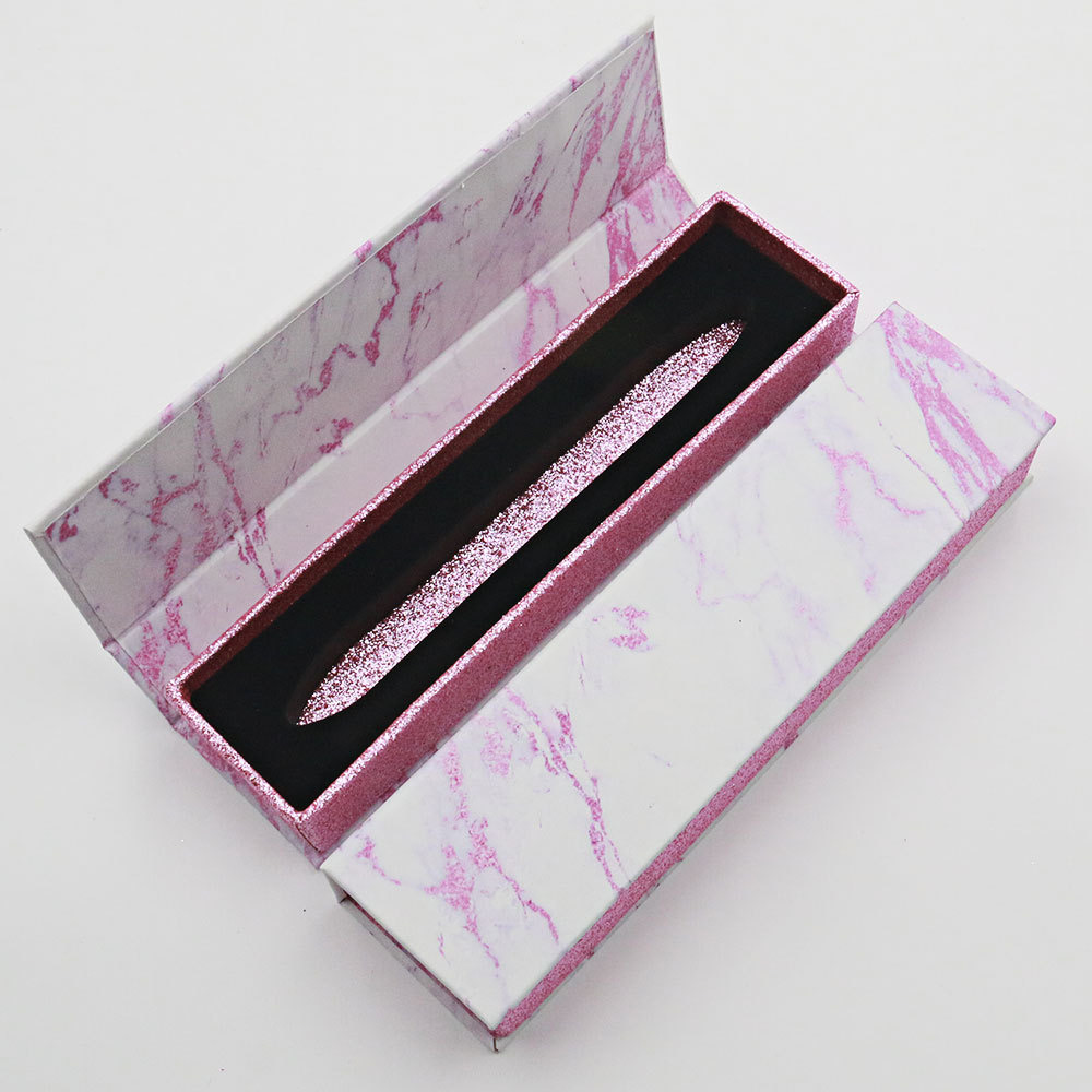 Custom marble eyeliner box packaging for eyelash liner