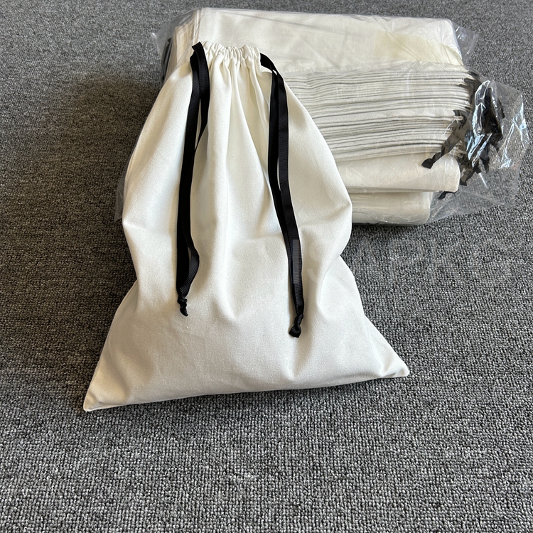 Top quality custom white cotton dust bags covers for handbags and shoe