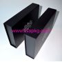 Black folding paper packaging box 