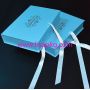 Green foldable gift box with bow close