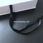 White custom matte packaging paper box with ribbon 