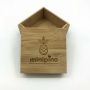 Mini gift packing engraved logo wooden box for sale