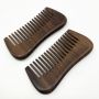 Custom Handmade Mens Double Sided Sandalwood Wooden Beard Hair Comb