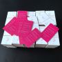 Custom hot pink printed sticker bundle wrap for hair