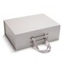 Folding Garment Packaging Boxes Custom Clothing Boxes Eco Friendly with ribbon handle