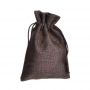 Dark Blue Small Custom Jute pouch For necklace 