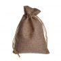 Dark Blue Small Custom Jute pouch For necklace 