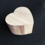 Light Popular Low Moq Custom Unfinished Wooden heart shape soap tea boxes 