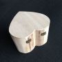 Light Popular Low Moq Custom Unfinished Wooden heart shape soap tea boxes 