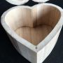 Light Popular Low Moq Custom Unfinished Wooden heart shape soap tea boxes 