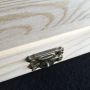China made Custom cheap pine wooden CD packaging box with lock