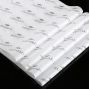 custom white tissue paper with pink logo for apparel 