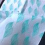 Custom 17g white Tissue paper with blue logo for clothes