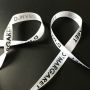 Factory wholesale custom black white 100 yards 100% polyester single face double faced silk tape satin ribbon with logo