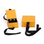luxury european women yellow Gift Box Earrings Jewelry Box packaging with ribbon