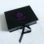 Custom luxury large black cardboard paper garment clothing gift packaging box