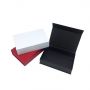 Luxury Custom Black Logo White Color Foldable Magnetic Cardboard Paper Gift Packing Clothing Box With Magnetic Lid 