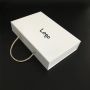 Custom white Cardboard Paper Packaging magnetic Gift Box with handle