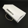 Custom white Cardboard Paper Packaging magnetic Gift Box with handle