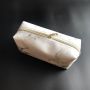 New White Marble Pattern Cosmetic Bag Large Capacity Women PU Travel Portable Makeup Bag 