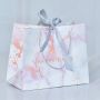 Custom marble printing paper shopping packaging gift bags 
