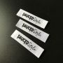 Custom logo printing white clothing hang tags and garment labels 