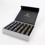 Blue Cosmetic skincare box with magnetic closure 