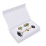 Custom white packaging gift box for massager Green Jade Rollers 