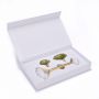Custom white packaging gift box for massager Green Jade Rollers 