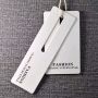 Custom white Jeans Clothes two piece paper Brand Tag 