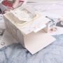 Custom printing cardboard paper cake packaging box with handle